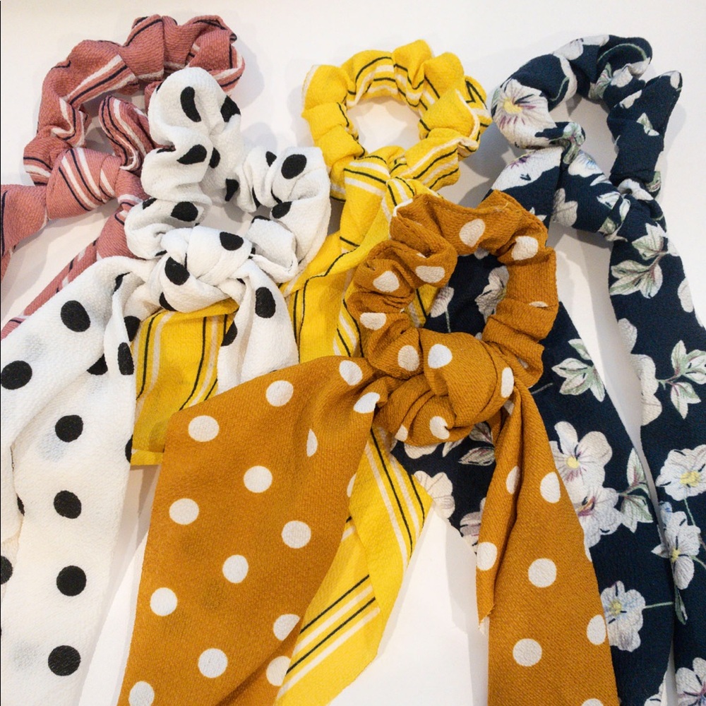 5 New Hair Tie Ribbons